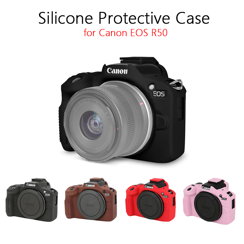 Canon Camera Eos R50 - Funda Protectora de Silicona para Canon