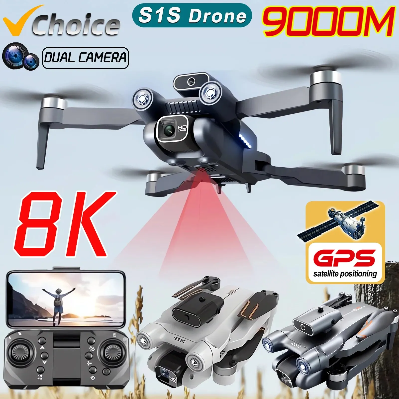 Dron con Motor sin escobillas  - Drone Racing Camera reseña y precio
