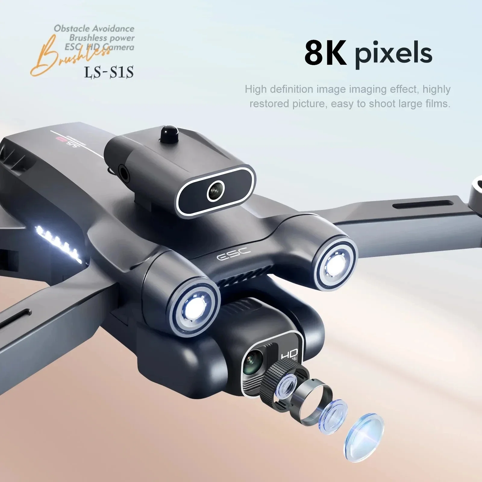 Dron con Motor sin escobillas  - Drone Racing Camera reseña y precio