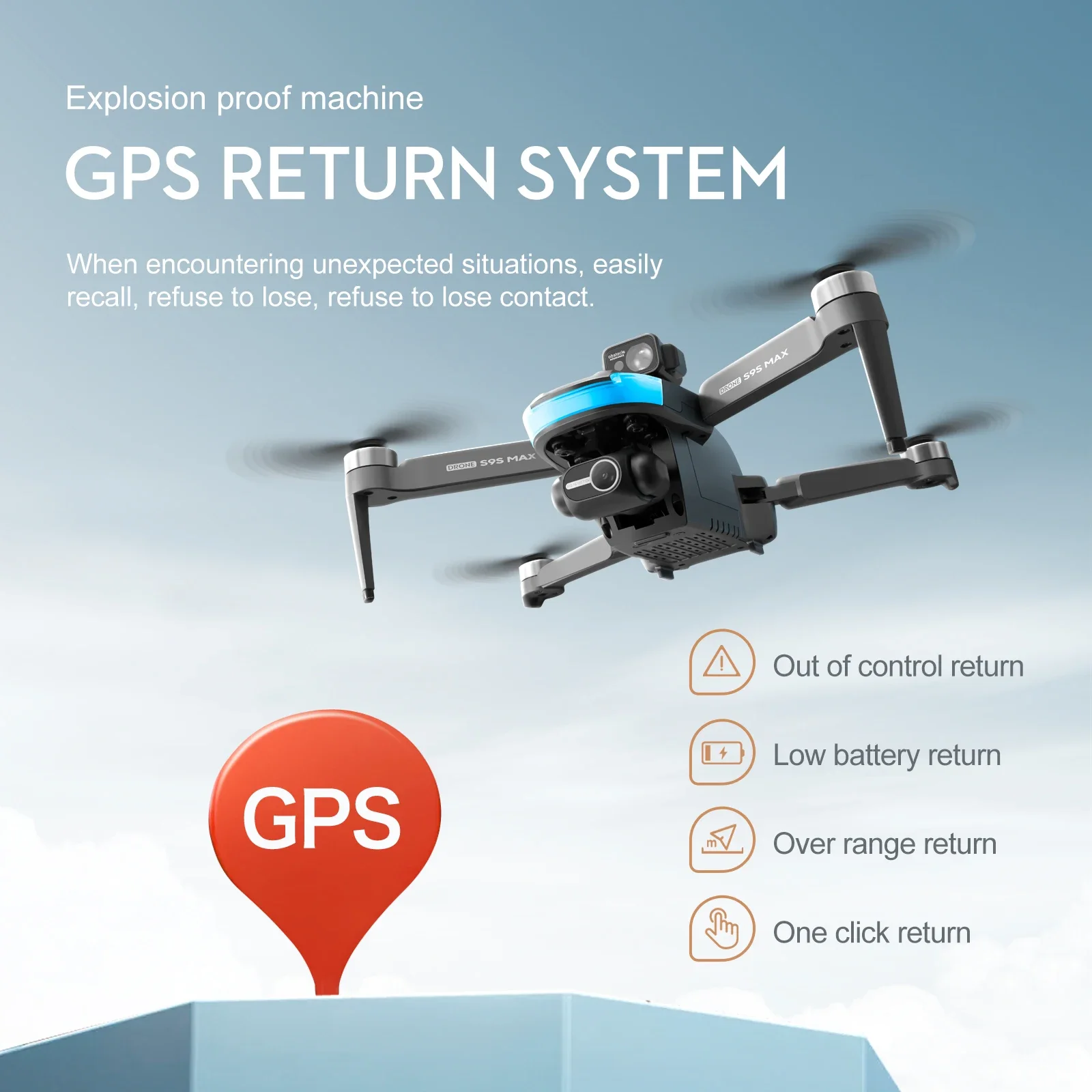 Nuevo S9S MAX MINI Drone 4K 2  - Drone Racing Camera reseña y precio