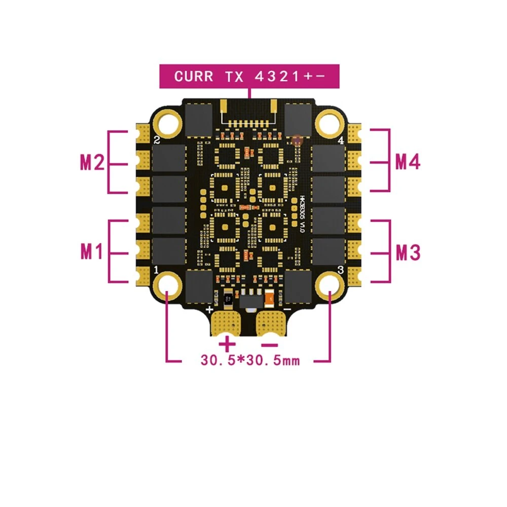 HAKRC 60A Blheli_32 2-6S 4 en  - Drone Racing Esc reseña y precio
