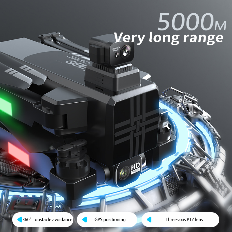 Dron A380 4K HD de tres ejes,  - Drone Racing Camera reseña y precio