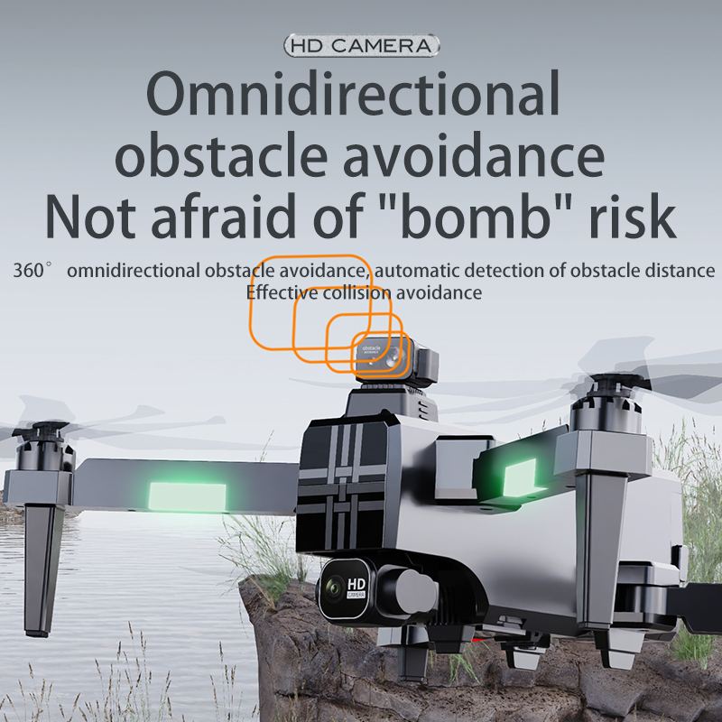 Dron A380 4K HD de tres ejes,  - Drone Racing Camera reseña y precio